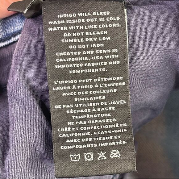 J Brand Jeans Women’s 28 Blue Straight Capri Mid-Rise Light Wash Denim Ruby - Picture 9 of 14